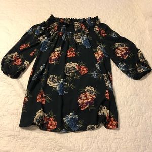 Off the shoulder floral dress